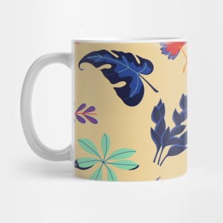 Beautiful multicolored vegetal leafs Mug